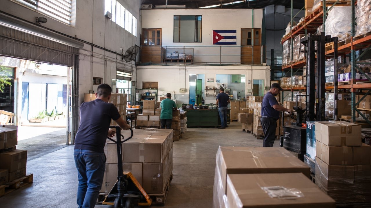 Almacén de una empresa privada cubana que ahora puede superar los 100 trabajadores tras el Decreto-Ley 133