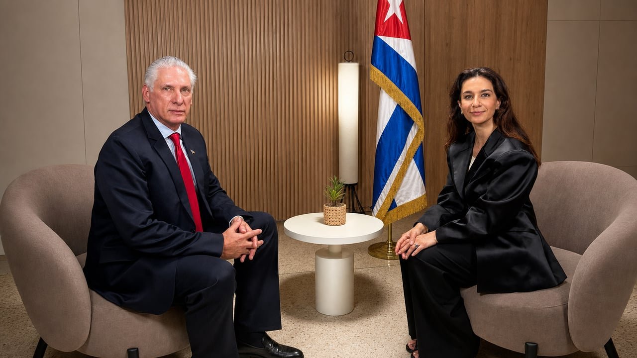 Díaz-Canel, presidente de Cuba, en imagen oficial tras declarar que el país luchará hasta el final